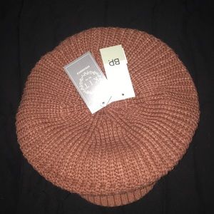 K.I.T. by E.G rust color knit hat from Nordstrom